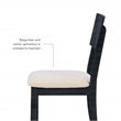 Pemberly Row Set of 2 Dining Chairs in Acacia Wood and Charcoal Gray