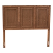 Pemberly Row Queen Size Headboard with Adjustable Height in Walnut Finish