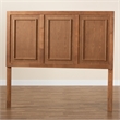 Pemberly Row Queen Size Headboard with Adjustable Height in Walnut Finish