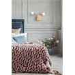 Pemberly Row 2-Light Modern Crystal Wall Sconce in Gold