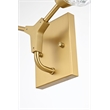 Pemberly Row 2-Light Modern Crystal Wall Sconce in Gold