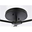 Pemberly Row 3-Light Modern Crystal Flush Mount in Black