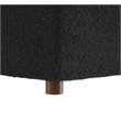 Pemberly Row Down-Filled Boucle Fabric Armless Chair in Black