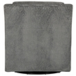 Pemberly Row Swivel Accent Chair in Grey Polyester Fabric