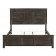 Pemberly Row 4-Piece King Bedroom Set in Nutmeg Wood Finish