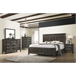 Pemberly Row 4-Piece King Bedroom Set in Nutmeg Wood Finish