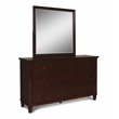 Pemberly Row 4-PC Wood King Bedroom Set in Brown Cherry Finish