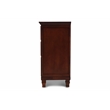 Pemberly Row 4-PC Wood King Bedroom Set in Brown Cherry Finish
