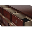 Pemberly Row 4-PC Wood King Bedroom Set in Brown Cherry Finish