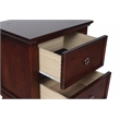 Pemberly Row 4-PC Wood King Bedroom Set in Brown Cherry Finish