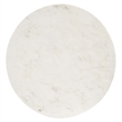 Pemberly Row Viva Round Marble Accent Table with Brass and White Base