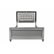Pemberly Row 4-Piece Wood Queen Bedroom Set with Chest in Silver