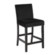 Pemberly Row Solid Wood Counter Chairs in Black (Set of 6)