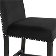 Pemberly Row Solid Wood Counter Chairs in Black (Set of 6)