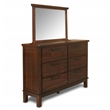 Pemberly Row 4-Piece Wood King Bedroom Set in Chestnut Finish