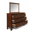 Pemberly Row 4-Piece Wood King Bedroom Set in Chestnut Finish