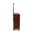 Pemberly Row 4-Piece Wood King Bedroom Set in Chestnut Finish
