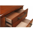 Pemberly Row 4-Piece Wood King Bedroom Set in Chestnut Finish