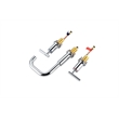 Pemberly Row Brass Double Handle Bathroom Faucet in Chrome