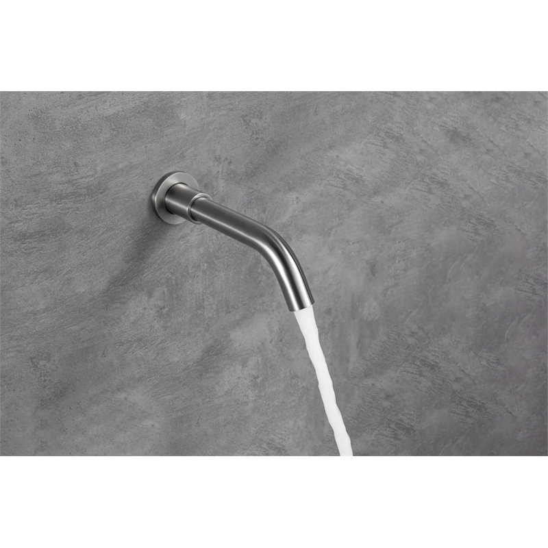 Pemberly Row Brass Shower and Tub Faucet in Brushed Nickel Finish