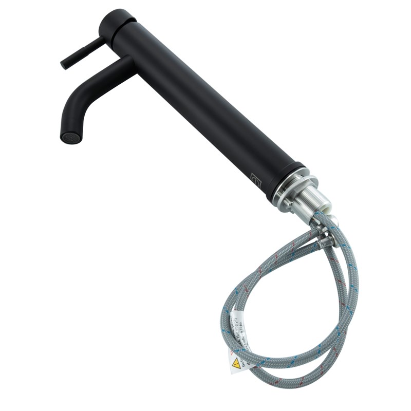 Pemberly Row Stainless Steel Bathroom Faucet in Matte Black