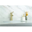 Pemberly Row Stainless Steel Bathroom Faucet in Brushed Gold