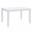 Pemberly Row 5-Piece Dining Set with White Table and Mint Chairs in Wood