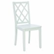 Pemberly Row 5-Piece Dining Set with White Table and Mint Chairs in Wood
