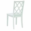 Pemberly Row 5-Piece Dining Set with White Table and Mint Chairs in Wood