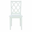 Pemberly Row 5-Piece Dining Set with White Table and Mint Chairs in Wood