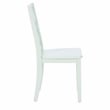 Pemberly Row 5-Piece Dining Set with White Table and Mint Chairs in Wood