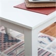 Pemberly Row 5-Piece Dining Set with White Table and Mint Chairs in Wood