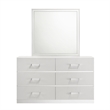 Pemberly Row 6-Piece King Bedroom Set in Glossy White with Storage Features