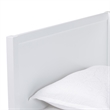 Pemberly Row Modern Twin White Wood Daybed with Scalloped Trim