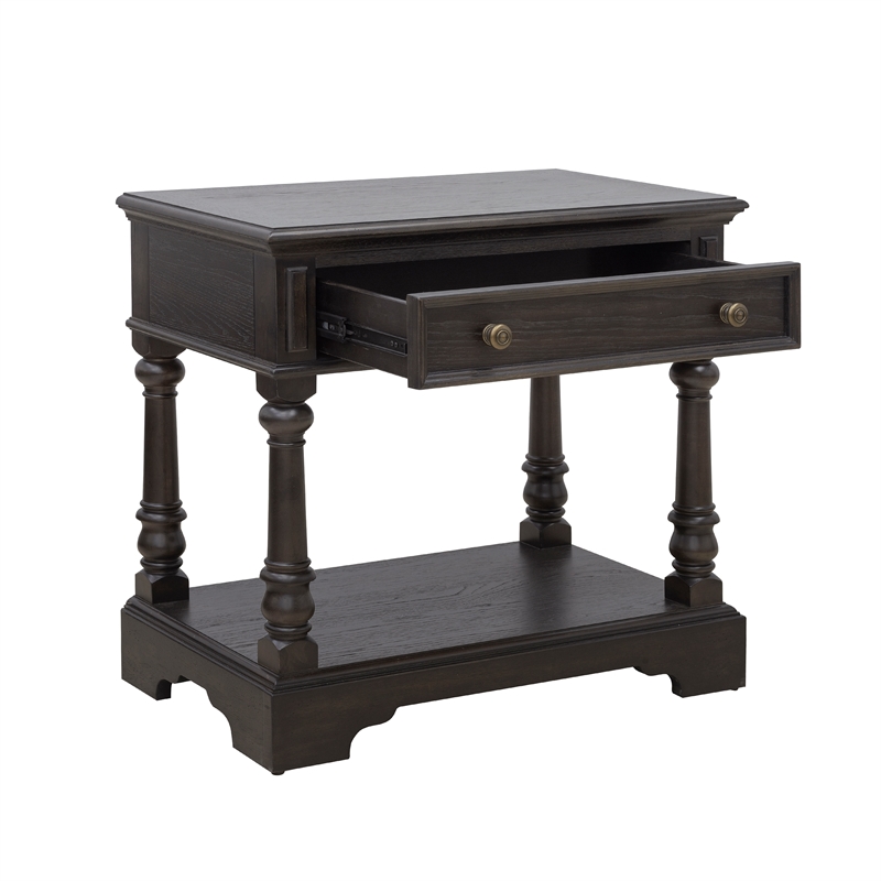 Pemberly Row Hickory Creek Bachelor's Chest Brown Velvet Finish
