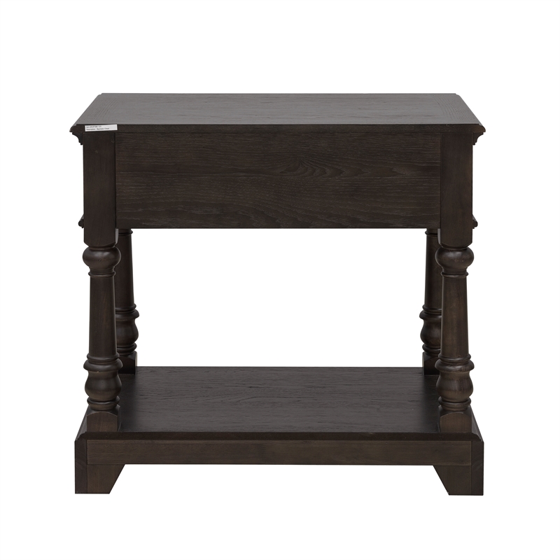 Pemberly Row Hickory Creek Bachelor's Chest Brown Velvet Finish