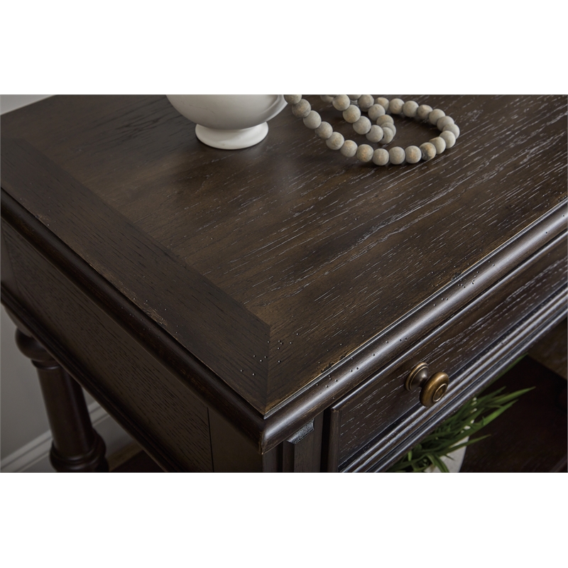 Pemberly Row Hickory Creek Bachelor's Chest Brown Velvet Finish