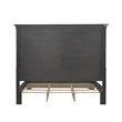 Pemberly Row Hickory Creek King Panel Bed Velvet Brown Finish