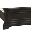 Pemberly Row Hickory Creek King Panel Bed Velvet Brown Finish