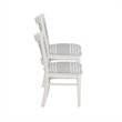 Pemberly Row Set of 2 Upholstered Dining Chairs in White Maple