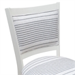Pemberly Row Set of 2 Upholstered Dining Chairs in White Maple