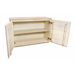 Pemberly Row 2-Door Solid Mango Wood Sideboard in Stone Natural Finish