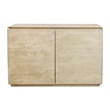 Pemberly Row 2-Door Solid Mango Wood Sideboard in Stone Natural Finish