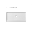 Pemberly Row Shower Base Center Drain Acrylic Glossy White 60x30 in