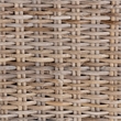 Pemberly Row Bohemian Gray Kubu Rattan Mango Wood Dining Chair