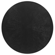 Pemberly Row 24 in Round Side Table with Ash Wood Veneer in Black