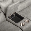Pemberly Row 3-Piece Manual Reclining Sectional with Hardwood Frame in Gray