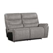 Pemberly Row 3-Piece Manual Reclining Sectional with Hardwood Frame in Gray