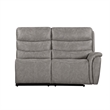 Pemberly Row 3-Piece Manual Reclining Sectional with Hardwood Frame in Gray