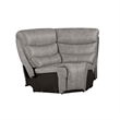 Pemberly Row 3-Piece Manual Reclining Sectional with Hardwood Frame in Gray